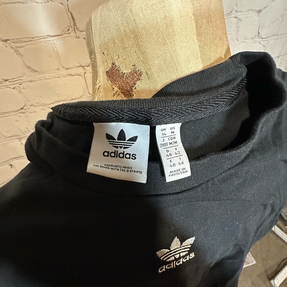 Adidas Adicilor Essentials Women's Black Crop Top - Picture 7 of 7